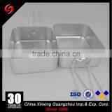 Aluminum Army Lunch Box Military Mess Tin Two Box per Set for Outdoor Camping