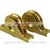 Sliding Gate Use Tracks And Wheels Installed On The Concrete Floor thumbnail-4