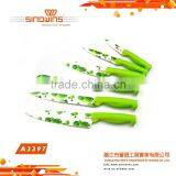 A3397-C New Design 5pcs Non-stick Coating Stainless Steel Kitchen Knife Set thumbnail-1