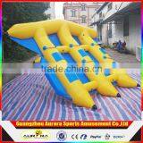 3 Tubes Inflatable Fish / Inflatable Flying Fish Banana Boat For Water Sports