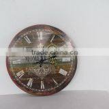 Round Wood Wall Clock Led Light thumbnail-2