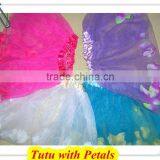 Wholesale Plain Girls Cheap Petal Tutu thumbnail-1