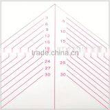 Kearing Grading Triangle Rulers Transparent Acrylic Scale Triangular Rulers With Protractor # T045 thumbnail-3