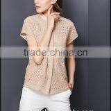 2016 Best Selling High Quality Ladies Lady Lace Tops Latest Design thumbnail-4