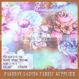 Shaoxing Cicheng Textile China Supplier Flower Garden Printed Hot Sale Suede Fabric thumbnail-3
