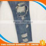 Women Wholesale Brand Worn Ninth Pants Blue Jeans thumbnail-6