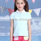 Little girl clothing suit kids bulk wholesale soft cotton children polo t shirt