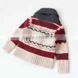 Korean Style Reindeer Patterns Baby Wool Sweater Cardigan thumbnail-2