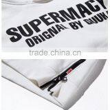 Wholesale Autumn Street Fashion Cotton Mens Gym Hoodie Black Hip Hop Hoodies thumbnail-5
