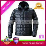 Black goose down jacket man winter jacket softshell waterproof/mens windbreaker jacket