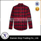 Custom Made Fashion Red/Black Checks Men Quilted Flannel Shirts thumbnail-1