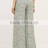 EY0599P New Style 2017 Ladies High Waist Printed Loose Wide-legged Pants thumbnail-2