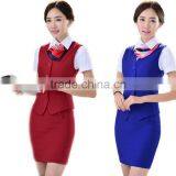 Custom Chantilly and Beautiful Cotton Material Airline Uniforms of Women Wholesale for Sale thumbnail-1