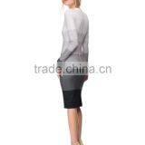 Silm Fit Gradient Stripes Tone Dress With Zip Fastening on the Back thumbnail-4