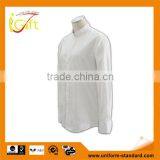Custom Plus Size Shirt Womens Long Sleeve Shirt Office Workwear White Blank Bloue Shirt thumbnail-1
