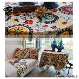 5m/pack Newest Folk Style Sunflower Printing Canvas Fabric Linen/Cotton Fabric for Apron Curtain Bag Table Cloth thumbnail-3