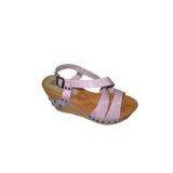 9.5cm Heels PU Upper / Lining Material Purle Ladies Wedge Sandals thumbnail-1