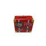 Red Painting Metal Tin Plate Medicine / Christmas Containers , Thickness 0.23mm thumbnail-1