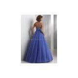High Quality Sweet Heart Mesh Material Beaded Lady Prom Dress Ball Gown thumbnail-2