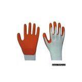 Sell 13g White Nylon Saffron Yellow Latex Coated Goffered Glove thumbnail-1