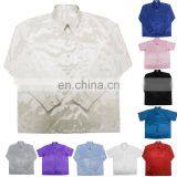 Lofbaz Men Casual Camp Work Everyday Button Down Plain Long / Short Sleeve Shirts thumbnail-1