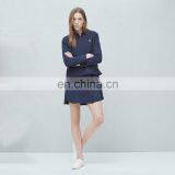 Fashion Lady Navy Long Sleeve Knit Quilted Sweatshirts and Sweater thumbnail-1