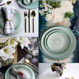 White Ceramic Porcelain High Quality Dinnerware Sets With Embossment thumbnail-2