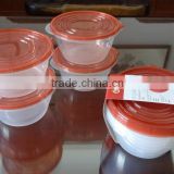 Good selling 4 pcs plastic food storage container 1800ml