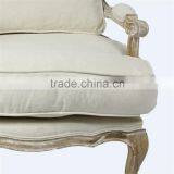 Louis XVI Style Reproduction,Vintage French Camelback Fabric Armchair,Wood Upholstery Chair,reading Room Folding Chair thumbnail-2