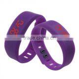 New Colorful Mens Womens Silicone LED Rubber Bracelet Touch Digital Wrist Watch thumbnail-3