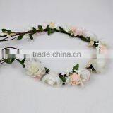New Design Mori Girl Hiar Artificial Flower Wreath For Wedding thumbnail-6