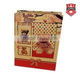 bear photo printing fancy smart shopping paper bag brown kraft gift bag