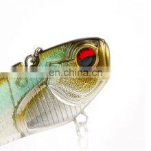 6cm 9g 5 Colors Saltwater Mandarin Fish Bait With Treble Hooks and Strong Bicyclic Ring Bionic VIB Bait Fishing thumbnail-2