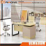 Customized Director Executive Office Table Wooden 1.8m Office Computer Laptop Desk With Cabinet thumbnail-2