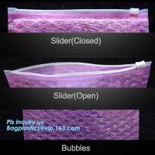 Custom Ziplock Zipper Bubble Bag/bubble Slider Bag,Shielding Bag Aluminum Foil Bag Metallized Foil Bag Nylon Vacuum Bag thumbnail-3