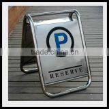 Customize Reserve Parking Stainless Steels_Parking Floor Stand Sign_ Pedestal Signs Stand_Portable Hotel Metal Parking Reserve thumbnail-3