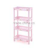 Grid Design 3/4 Layer Multipurpose Plastic Storage Rack Kitchen Holder thumbnail-1