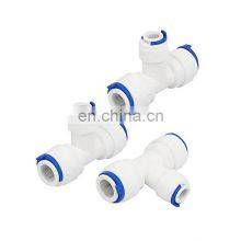 Plastic Fittings RO System Tee Joint Quick pe Pipe Fitting Quick Fitting for RO Water Filter thumbnail-3