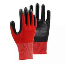 13Gauge U3 Zebra Polyester Liner Nitrile Work Gloves Nitrile Coated Gloves Nylon Nitrile Gloves thumbnail-3