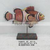 metal fish arts for table top decor