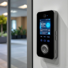 Access control system: dual compliance of physical security and network security