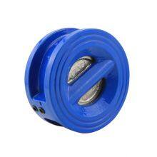 Válvula de retención de mariposa de disco doble H76X/H, válvula de retención de cierre lento de microresistencia de mariposa, válvula de mariposa de acero inoxidable thumbnail-1