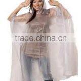 Women Custom Printed Emergency Black Poncho Raincoat thumbnail-3