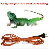 Silicone rubber antifreezing cables heat for reptile warming with European plug