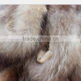 Natural Color Garment Real Raccoon Fur Collar , Customized in Length thumbnail-4