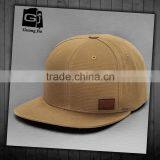 Plain Leather Patch Logo Custom Snapback Hat Wholesale
