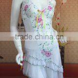 Mature Sexy Lingerie,white Sexy Satin Lady Lingerie thumbnail-2