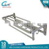 Hotel Small Metal Bathroom Shelf With Towel Rack thumbnail-3