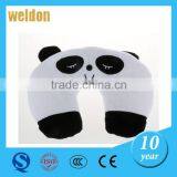 2015 Portable Outdoor Camping Folding Air Inflatable U Shape Neck Blow Up Cushion Flocking Travel Business Pillow