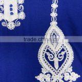 the Newest Short Sleeves Big Area Rope Embroidery Maxi Dress thumbnail-6